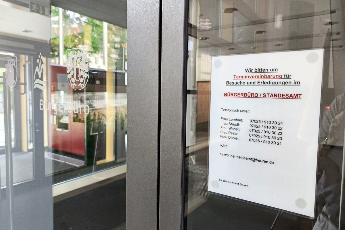 Warum man im Bürgerbüro in Beuren immer einen Termin braucht Beuren Nürtinger Zeitung ntz.de