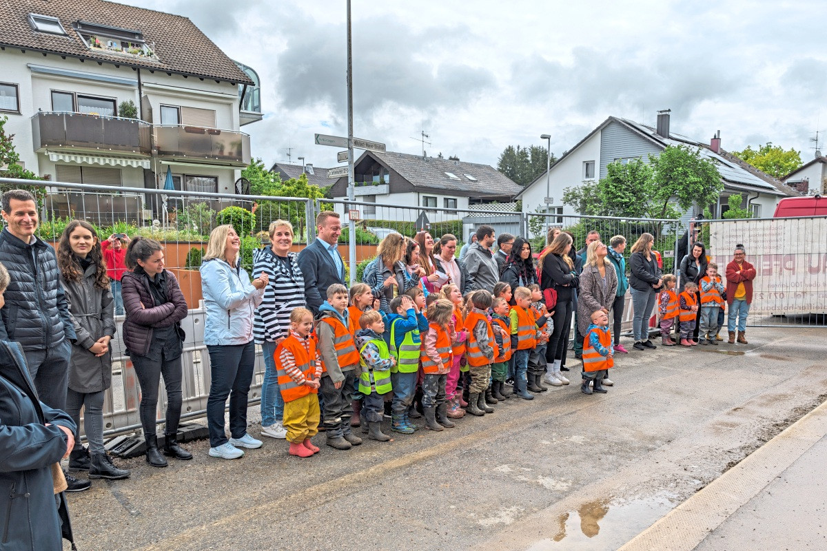 7,5 Millionen-Bau: Kindergarten Rieth in Nürtingen feiert Richtfest ...
