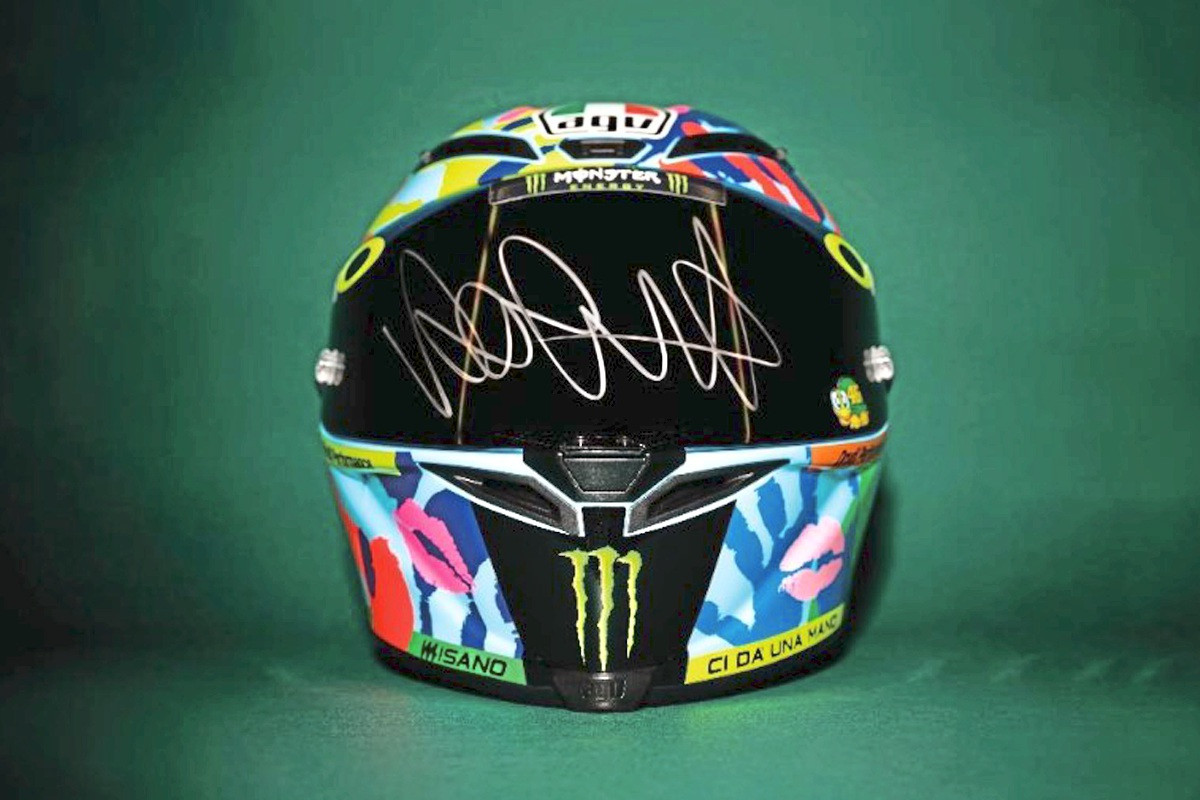 Valentino Rossi helmet goes under the hammer in Leinfelden-Echterdingen – NÜRTINGER ZEITUNG