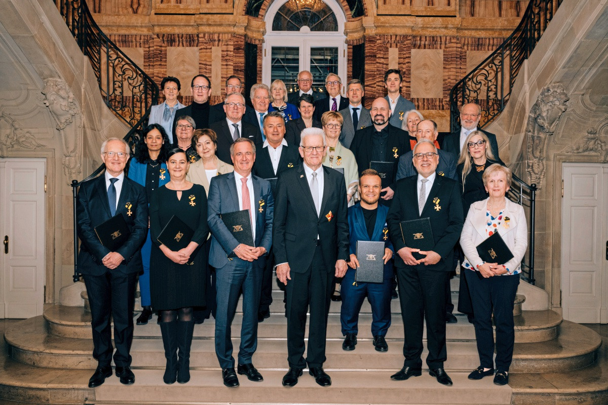 State Order of Merit for Steffi Cornelius and Franz Untersteller