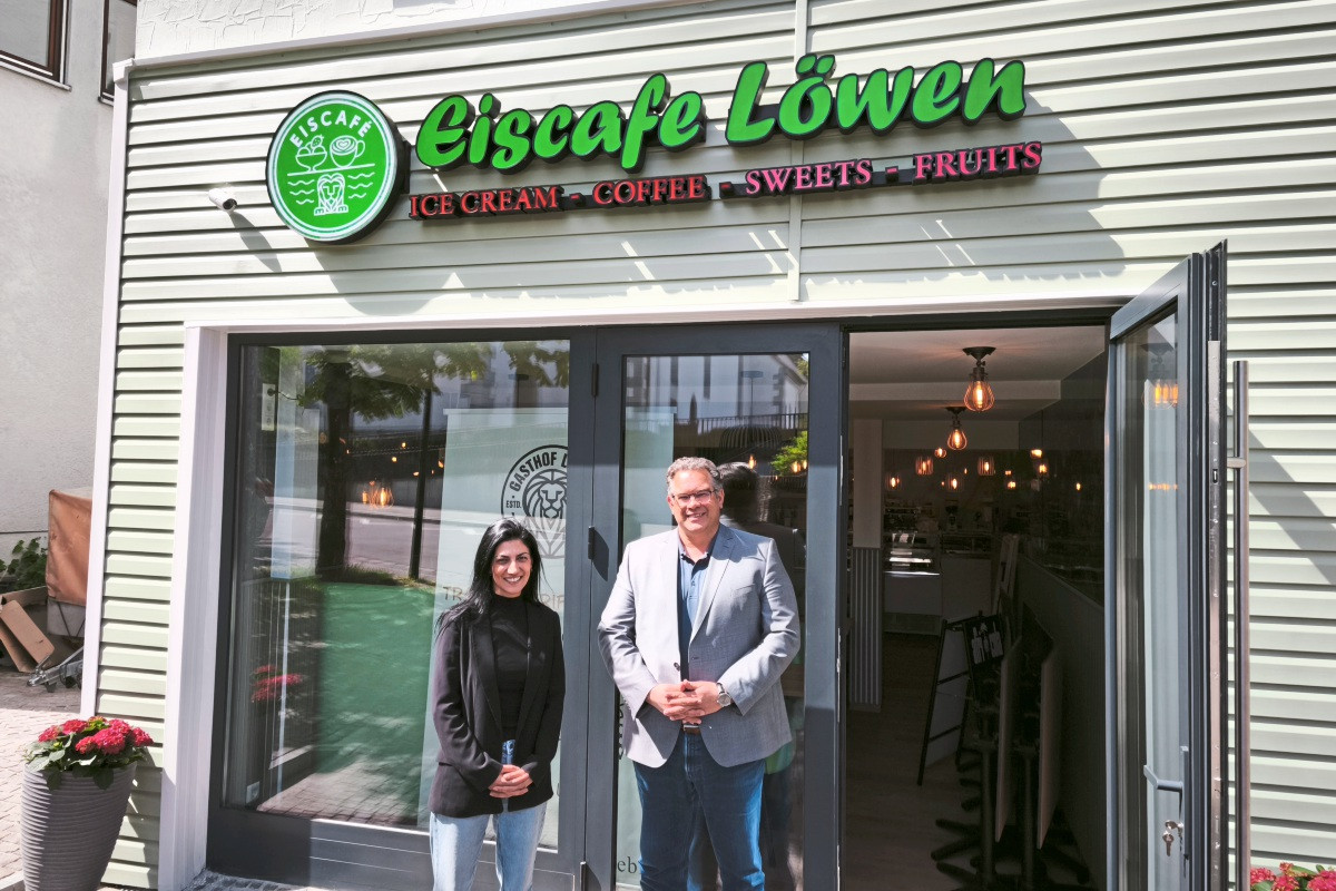 Löwen ice cream parlor in Frickenhausen opens with a special outdoor area