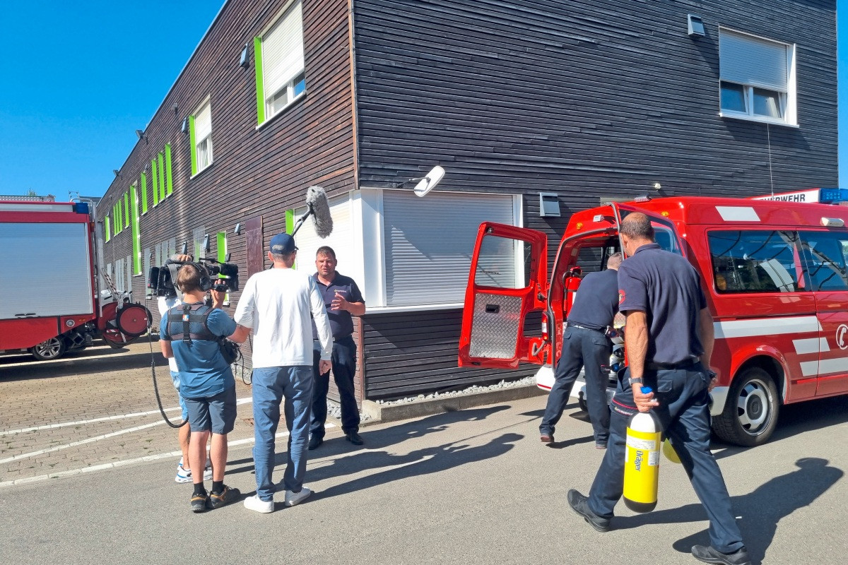 SWR filmt bei der Feuerwehr Unterensingen
